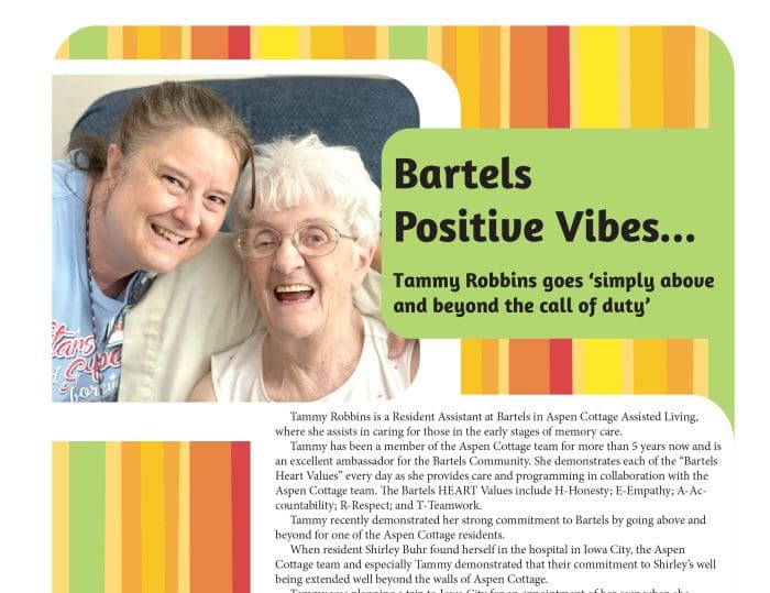 Positive Vibes: Tammy Robbins goes 'simply above & beyond the call of duty'